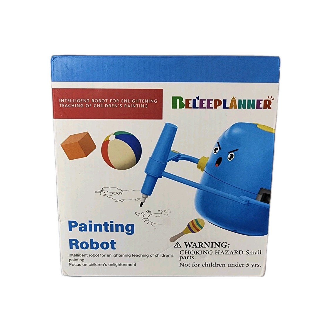 Robot De Dessin éducatif Pour Enfants DANLIKT Avec 100 Cartes Et 12 Crayons Aquarelle - Rose, Interactif