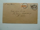 Jersey First day cover  from 1943 11/2d brown and 2d on same cover