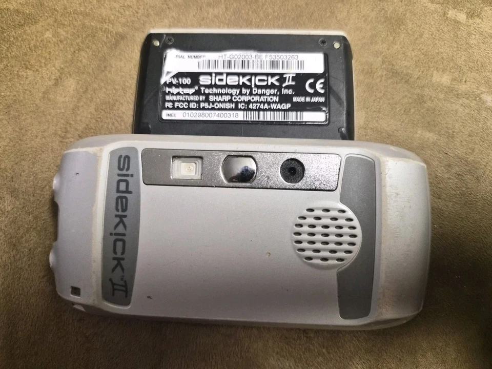 T-Mobile Sidekick II PV-100 Cell Phone – Vintage – Untested - Image 2 of 3