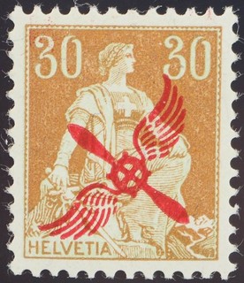 1920 Schweiz; 30 C. Flugpost postfrisch MiNr. 152 ME 300