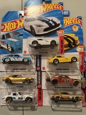 Hot Wheels Lot of 7 - Dodge Chargers, Viper, Challenger, Chevy Vega, Camero, Vet
