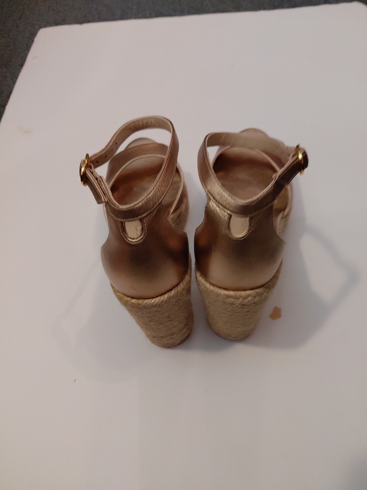 Stuart Weitzman Peep Toe Platform Wedge Espadrill… - image 12