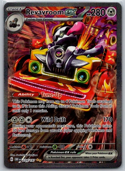 Revavroom ex - 224/197 SV03: Obsidian Flames NM