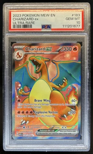 2023 Pokemon SV 151 Charizard ex Ultra Rare #183/165 PSA 10 GEM MINT