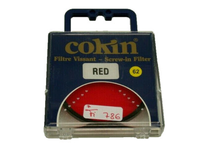 Original COKIN Rot Red Lens Filter E62 62 62mm France fi786/21