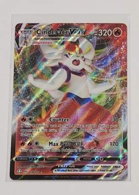 2021 POKEMON CINDERACE VMAX TRADING CARD | eBay