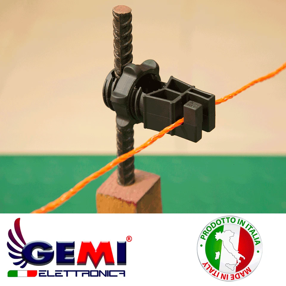 Isolateur pour clôture électrique électrifiée pour piquets en fer 500 pcs Gemi - Photo 2/4