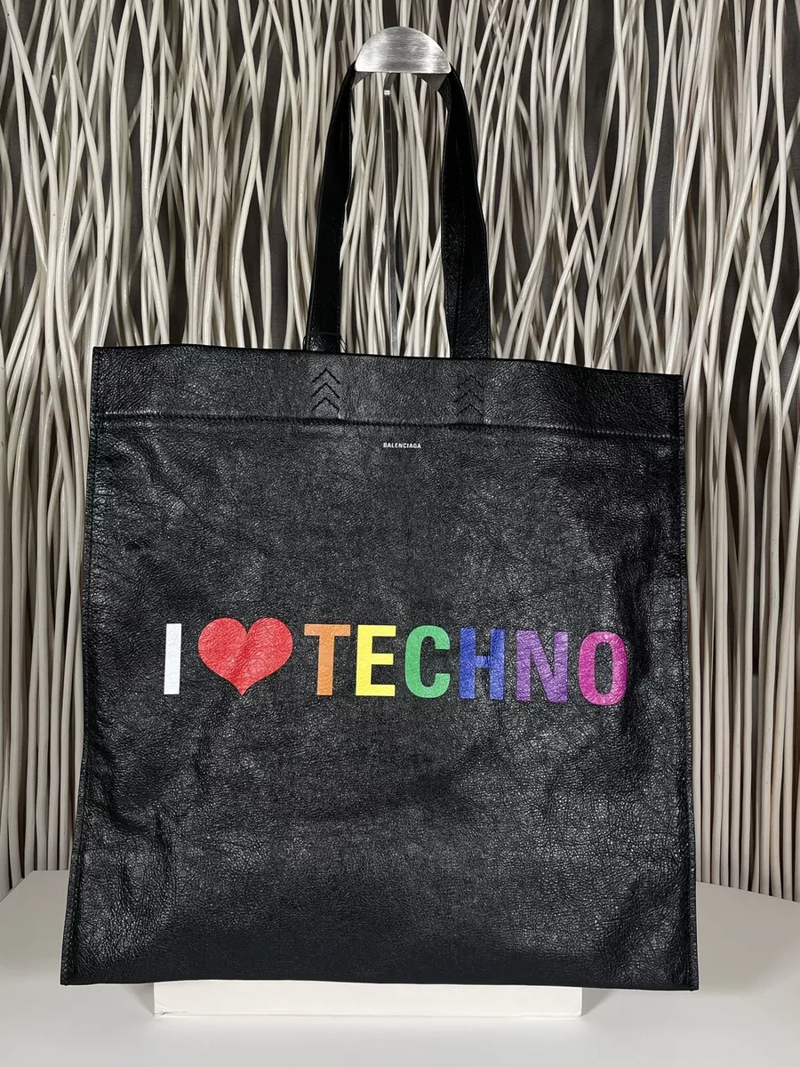 Balenciaga I Love Techno Leather Tote Bag BNWOT