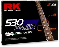 RK 530 Pro Drag Raching Chain Natural 120 Links