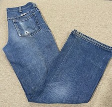True Vintage WRANGLER Jeans high rise Distressed Bootcut 29X30. 395