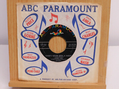 Jamie Coe Rock 45 Theres Never Been a Night bw Goodbye My Love Goodbye on ABC 