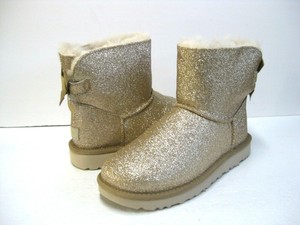 mini bailey bow sparkle gold