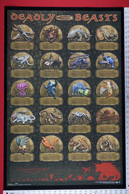 Dungeons and Dragons Deadly Beast D&D Character Size Picture