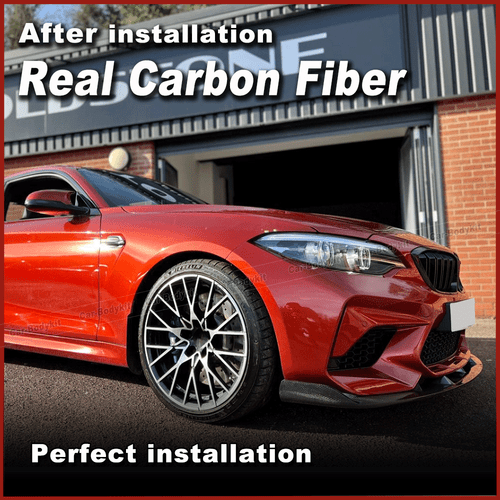 Carbon Frontlippe Front Spoiler Ansatz Schwert Passt für BMW F87 M2 Competition - Picture 5 of 12