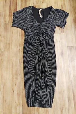 Bailey 44 B44 Dress Brown Rouched Striped Knit SZ Small Party Casual | eBay Bailey 44 B44 Dress Brown Rouched Striped Knit SZ Small Party Casual | eBay