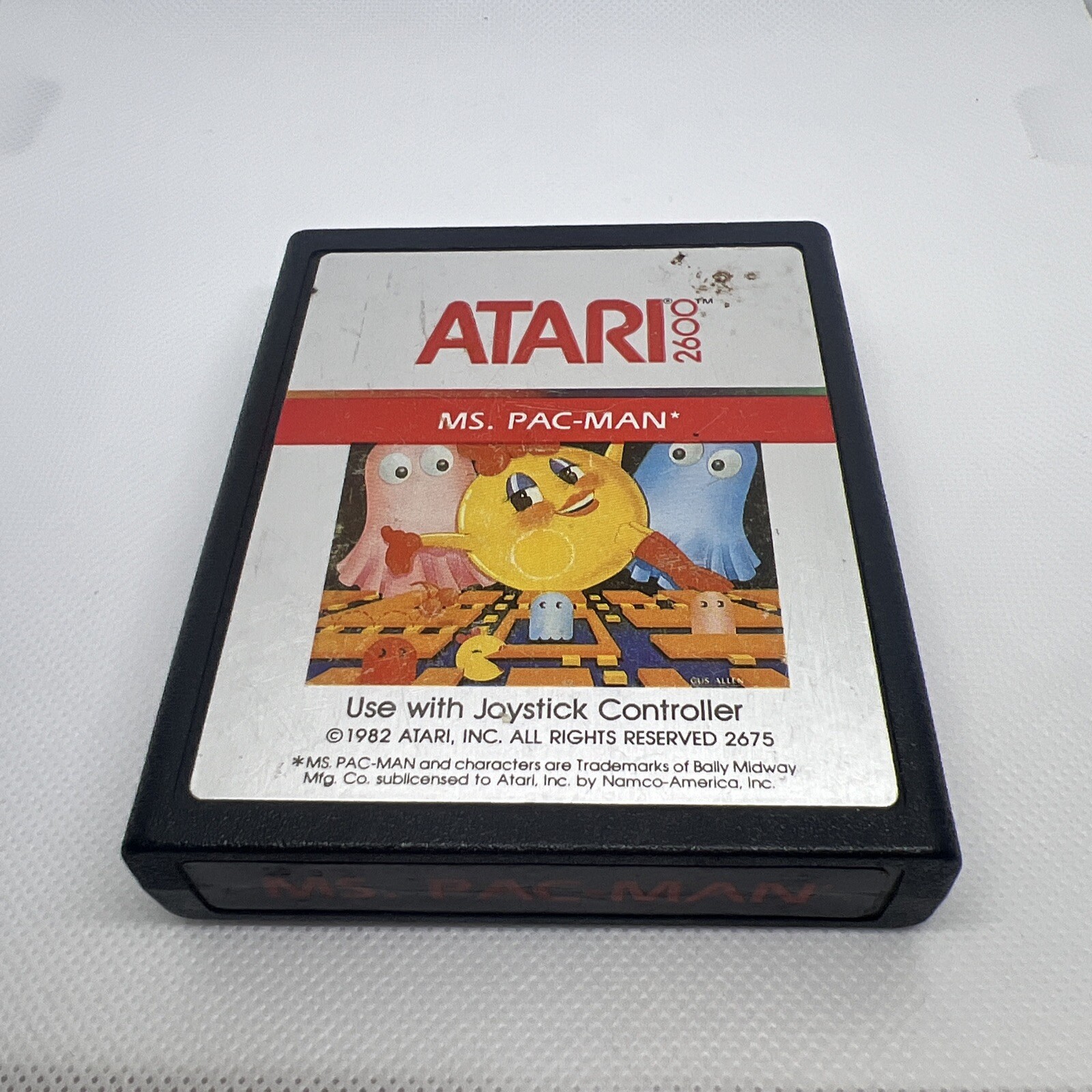 Atari 2600- MS PAC-MAN 1985- Cartridge Only, Untested- Vintage