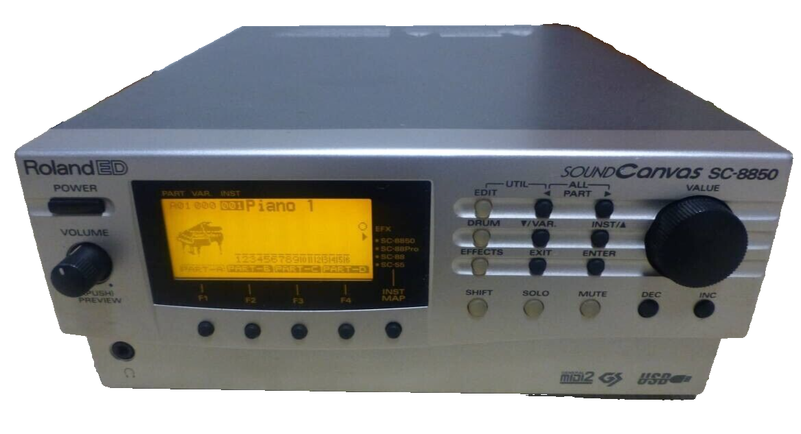Roland ED SC-8820 Sound Canvas DTM GS Module MIDI Interface USB Roland ED SC-8820 Sound Canvas DTM GS Module MIDI Interface USB