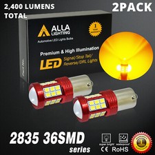 LED Amber Yellow Front Turn Signal Light Bulb Pair Set NEW for 97-01 Honda CR-V
