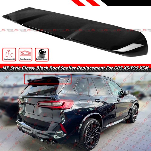 FOR 19-25 BMW G05 X5 F95 X5M MP STYLE GLOSS BLACK EXTENDED ROOF SPOILER WING LID - Picture 2 of 6