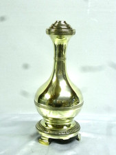 🇫🇷 PIED DE LAMPE A PETROLE ANCIENNE BRONZE OIL LAMP