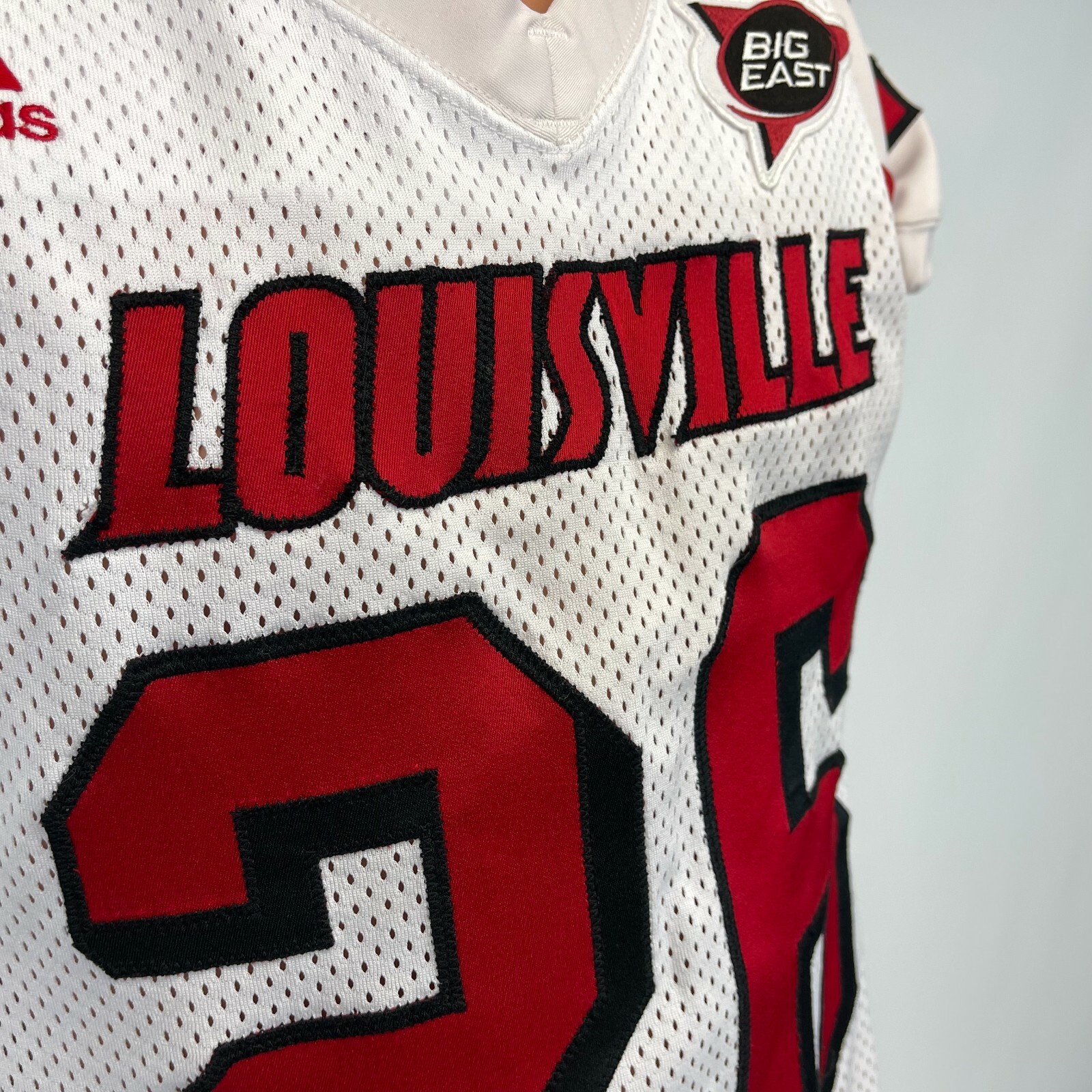 Adidas Louisville Cardinals College Football Game Worn Jersey Zed Evans