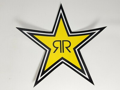 Genuine Authentic Promotional Rockstar Energy Drink Sticker 7'' Star 71 pc Lot