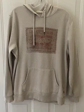 Levi Strauss and Co Men's Large Long Sleeve Hoodie Vintage Logo Sweatshirt