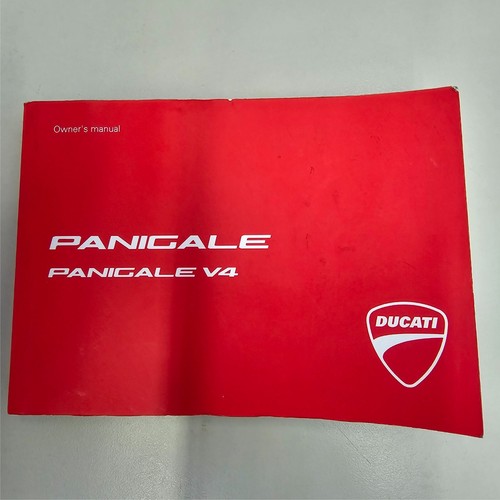 OEM DUCATI PANIGALE V4 (2018-Present) Owners Manual ENGLISH 91372351A 2018 EDI