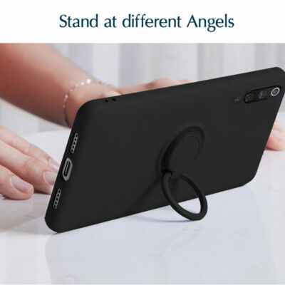 Silikon Ring Back Case Ultra Slim Stoßfest Cover mit Ring Grip iPhone 11 Pro