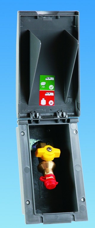 Casa de salida de gasolina propano barbacoa con válvula autocaravana furgoneta barco caravana 8 mm