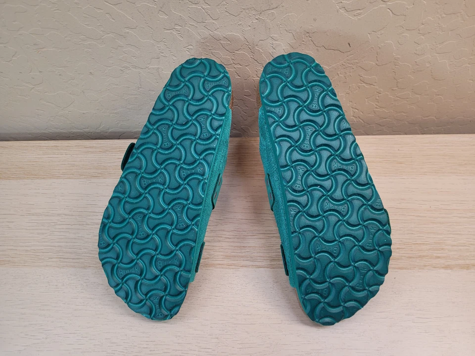 Sandalia BIRKENSTOCK Uji Slide Digital Verde Cuero Genuino Talla 36 Foto 3 de 4