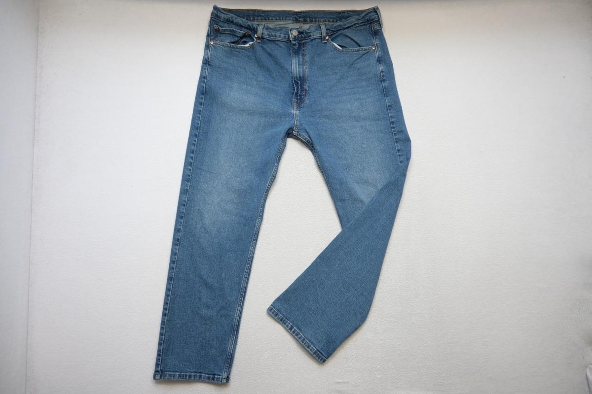 Levi's 505 Regular Fit Straight Stretch Rugged Denim Blue Jeans