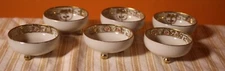 NIPPON PORCELAIN HAND PAINTED SALT CELLARS IN MINT CONDITION  SET OF 6