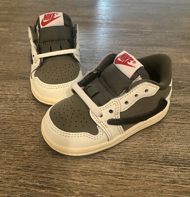 Travis Scott Nike Air Jordan 1 Low OG SP (TD) Med Olive DO5441-200-4C NEW NO BOX