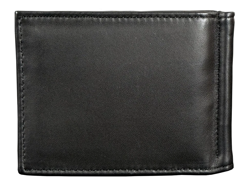 Arizona State Sun Devils  RFID Blocking Shield Black Leather Moneyclip Wallet - Image 4 of 4