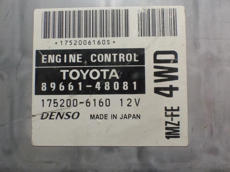 COMPUTADORA 00 LEXUS RX300 AWD ECU ECM 89661-48081 Foto 3 de 3