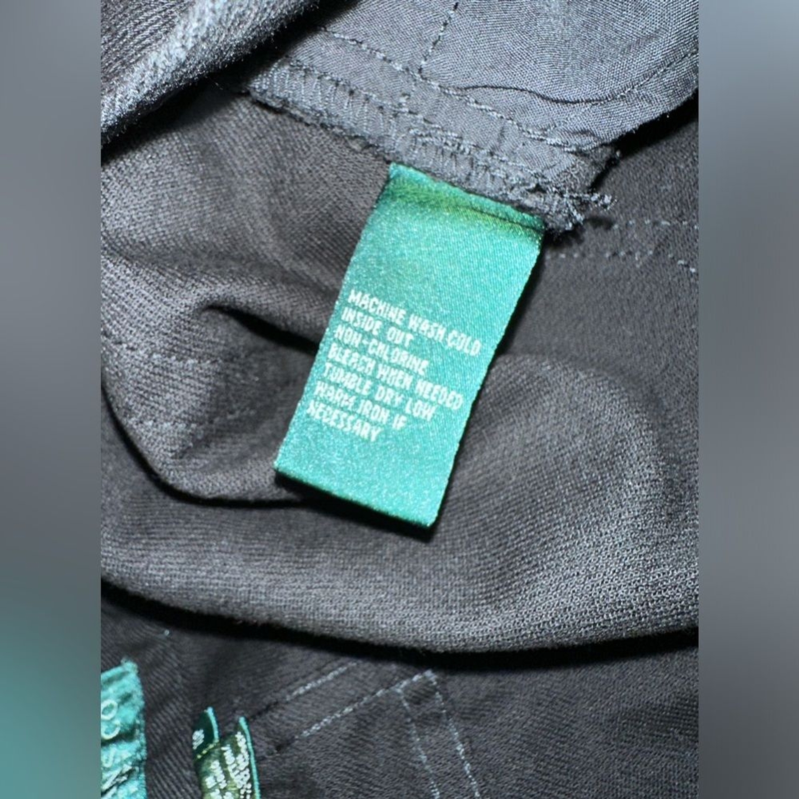 Lauren Jeans Co Ralph Lauren Petite Black Floral Lace Appliqué Jeans Size 10P thumbnail 10