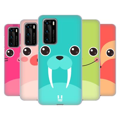 HEAD CASE DESIGNS CARTOON ANIMAL FACES 3 SOFT GEL CASE FOR HUAWEI PHONES 4