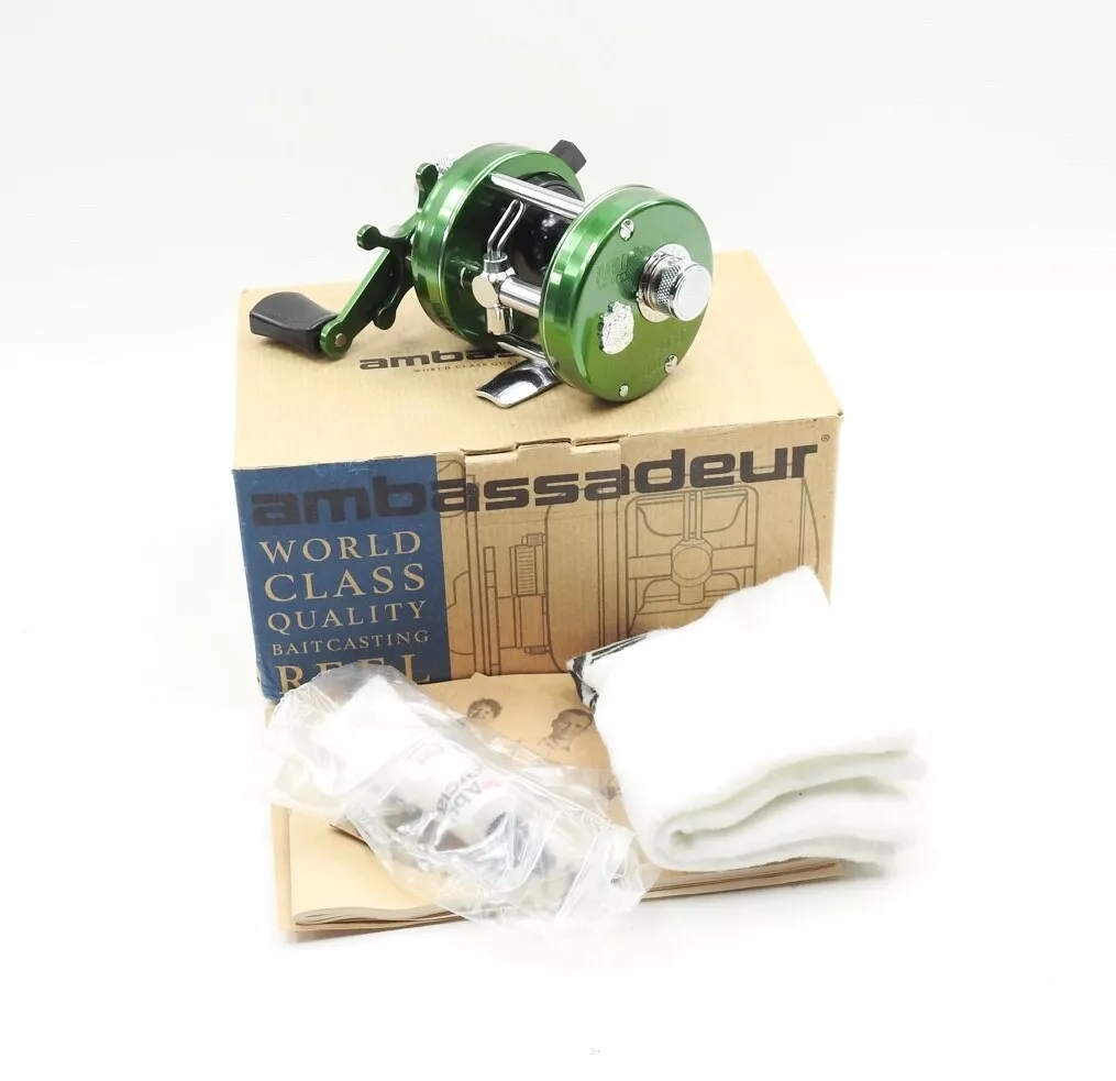 Abu Garcia Ambassadeur 2500C Fishing Reel. Green. Made in Sweden. W/ Box.