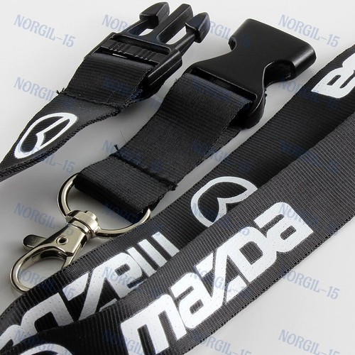 Lanyard Keychain Quick Release For MAZDA MAZDASPEED RX7 RX8 MIATA MX5 13B Black - Picture 4 of 4