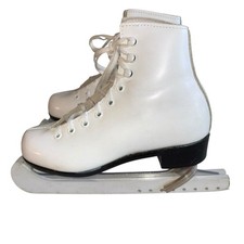 Vtg RIEDELL Red Wing Ice Skates Youth Girls Sz 12.5 Model 101 Figure Skating