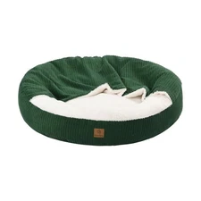 Charlie's Pet Cushioned Hooded Nest (Eden Green) - Large