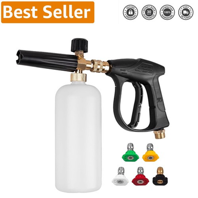 #ad Versatile Pressure Washer Foam Cannon with O Ring Leak Protection 1L Capacity $38.99