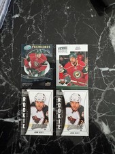 (4) John Scott 2009-10 Upper Deck ICE #1999 / MVP / Victory Rookie Card. rookie card picture