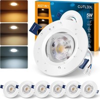 LED Einbaustrahler 230V Flach 5W, IP44 Einbauleuchten Loch 65-80Mm LED Spots