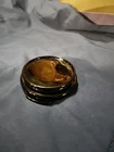 Fenton Black Ebony Glass Base for Vase or Bowl 3-1/2" Fitter vgc