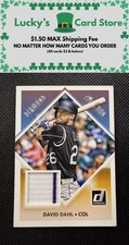 2018 Donruss #DC-DD David Dahl Diamond Collection Patch Relic