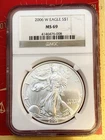 2006 West Point Mint American Eagle 1 oz Silver NGC MS 69 Coin