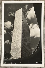 United Nations Building New York City New York Enell RPPC Postcard C152