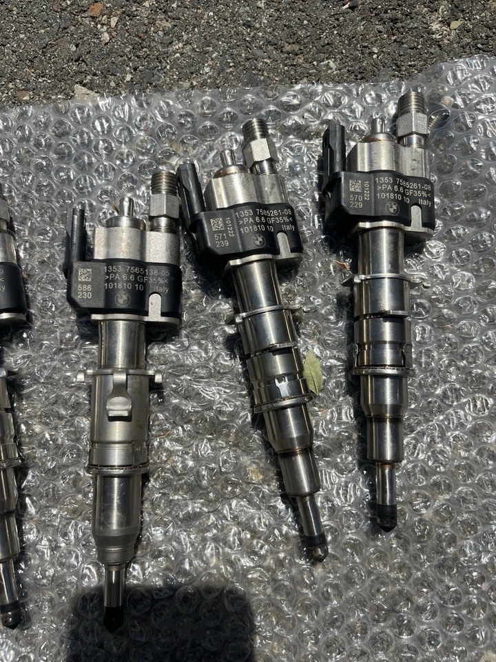 Juego de 6 inyectores de combustible surtidos BMW N54 índice 10 6 4 OEM 335i 535i 135i Foto 4 de 4